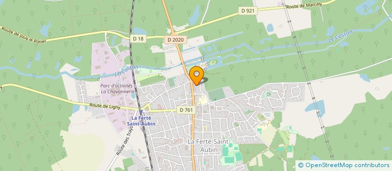 localisation de l'entreprise JBSP ASSUREURS ASSOCIES à LA FERTE-SAINT-AUBIN