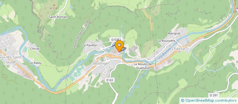localisation de l'entreprise JBT 2M à CHASSAL-MOLINGES
