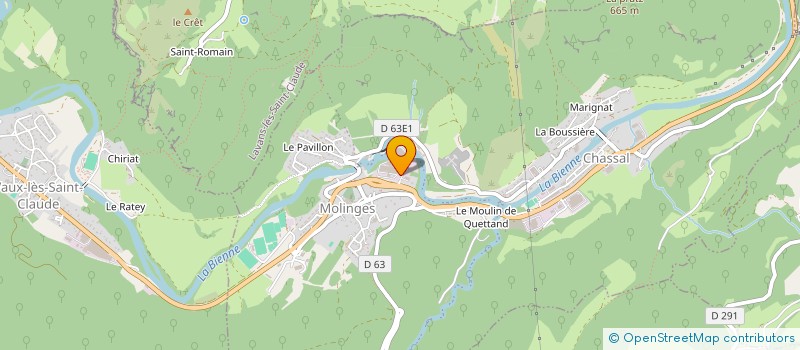 localisation de l'entreprise JBT HOLDING à CHASSAL-MOLINGES