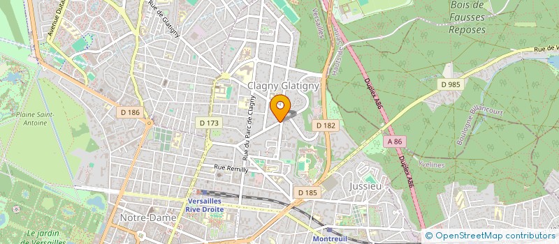 localisation de l'entreprise JBT INGENIERIE à VERSAILLES