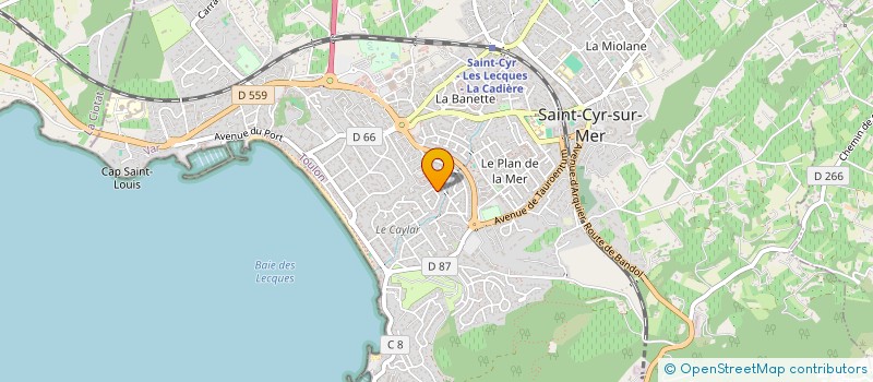 localisation de l'entreprise JBT PAYSAGES à SAINT-CYR-SUR-MER