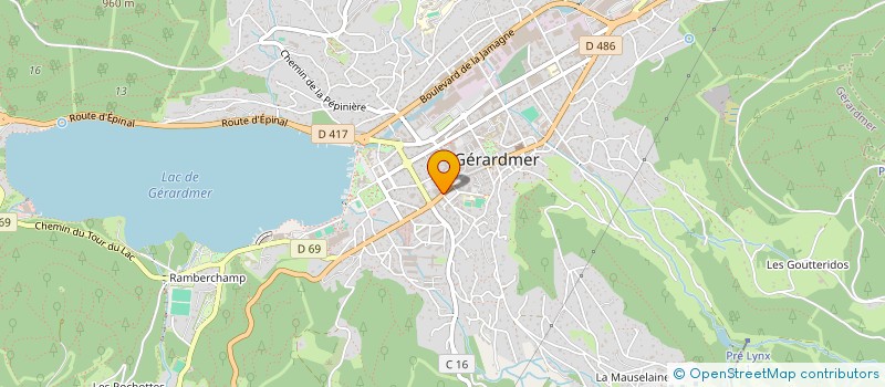localisation de l'entreprise JBV à GERARDMER