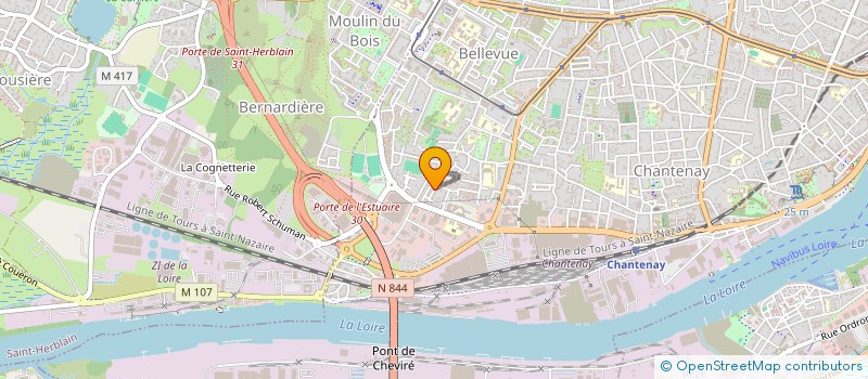 localisation de l'entreprise JBV à NANTES