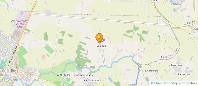 localisation de l'entreprise JBV ELEC'  SAINT-PHILBERT-DE-BOUAINE