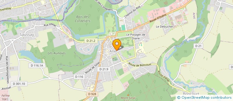 localisation de l'entreprise JBV IMMO à ANET
