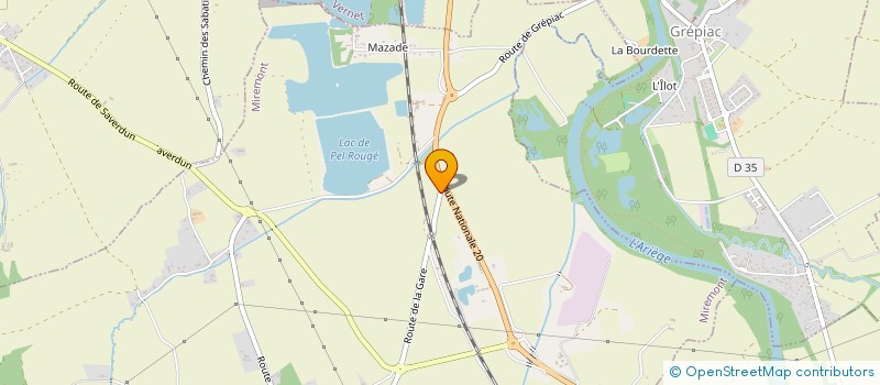 localisation de l'entreprise JBXPRESS  MIREMONT