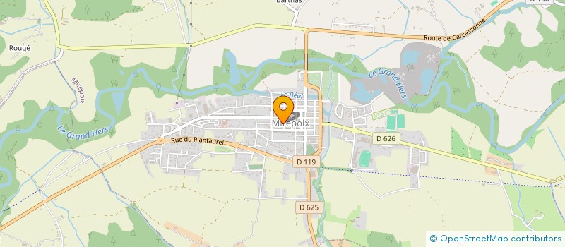 localisation de l'entreprise JBZ INVEST à MIREPOIX