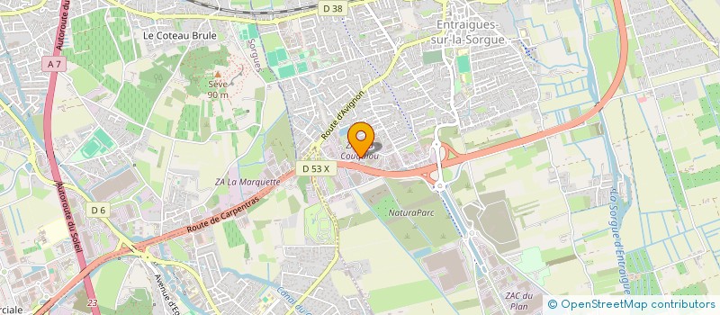 localisation de l'entreprise JBZR IMMO  ENTRAIGUES-SUR-LA-SORGUE