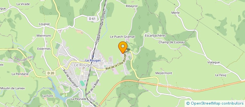 localisation de l'entreprise JC à LE ROUGET-PERS