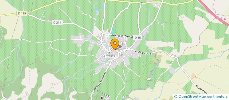 localisation de l'entreprise JC  ARZENS