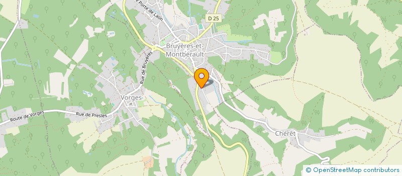 localisation de l'entreprise JC AGENCEMENTS à BRUYERES-ET-MONTBERAULT
