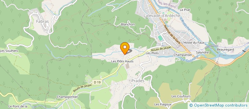 localisation de l'entreprise JC.B à PRADES