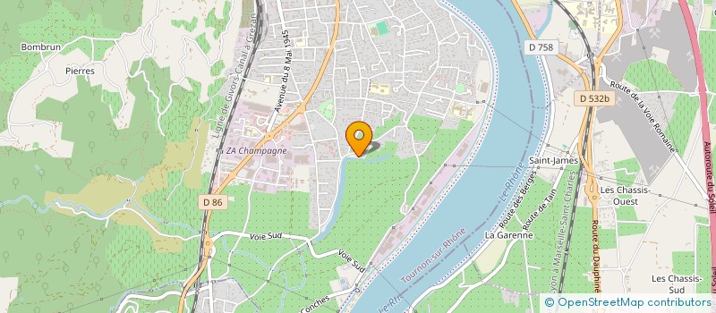 localisation de l'entreprise JC BATIMENT à TOURNON-SUR-RHONE