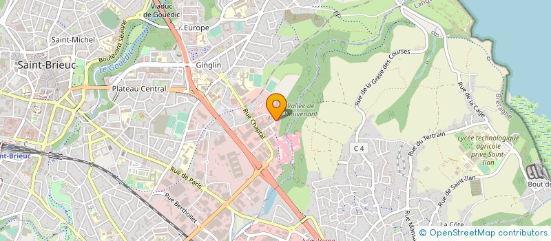 localisation de l'entreprise JC BOIS DE CHAUFFAGE à SAINT-BRIEUC