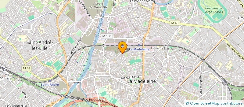 localisation de l'entreprise JC BTP à LA MADELEINE