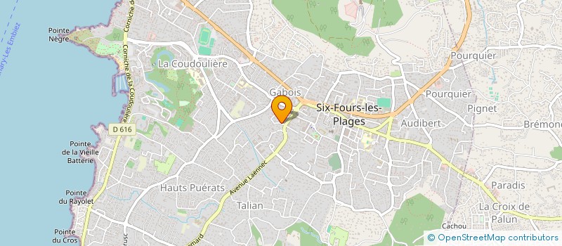 localisation de l'entreprise JC BURGIN à SIX-FOURS-LES-PLAGES