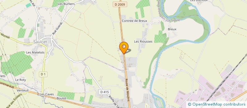 localisation de l'entreprise JC CHAUFFAGE à SAULCET