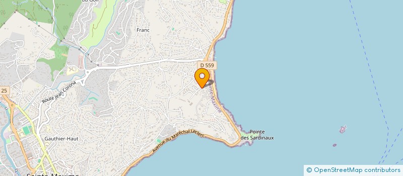 localisation de l'entreprise JC. CONSULT à SAINTE-MAXIME