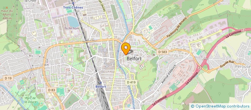 localisation de l'entreprise JC CONSULTING à BELFORT