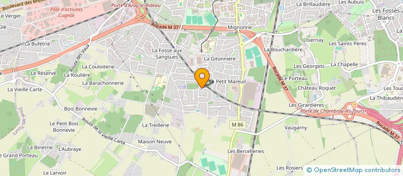 localisation de l'entreprise JC COURTAGE  JOUE-LES-TOURS