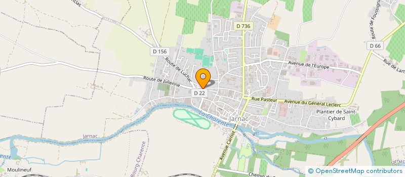 localisation de l'entreprise JC CROUZILLES SARL à JARNAC