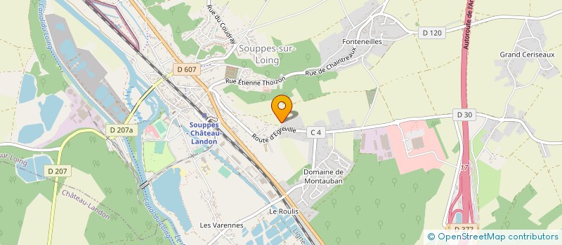localisation de l'entreprise JC. D. PARTICIPATIONS à SOUPPES-SUR-LOING