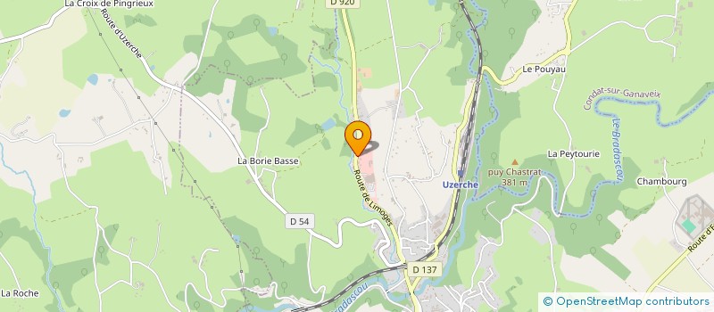 localisation de l'entreprise JC DISTRIBUTION  UZERCHE