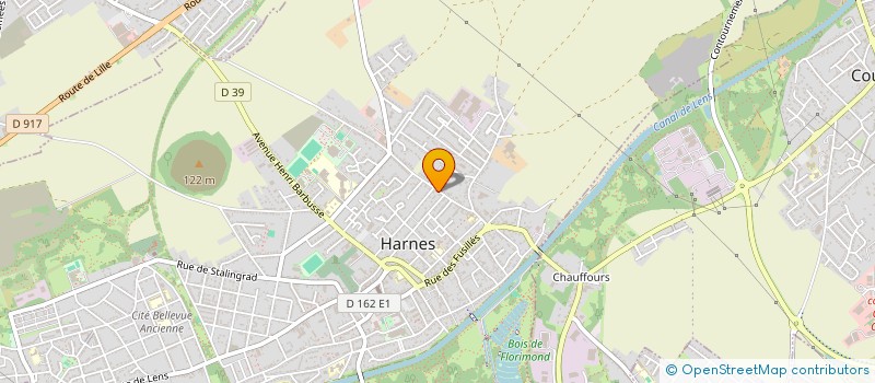 localisation de l'entreprise JC DISTRIBUTION à HARNES