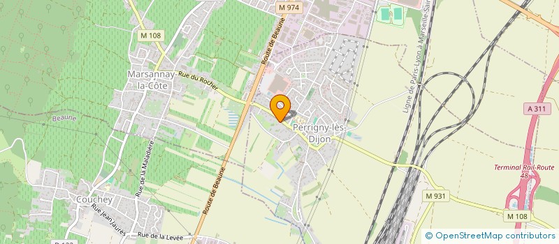 localisation de l'entreprise JC ELEC à PERRIGNY-LES-DIJON