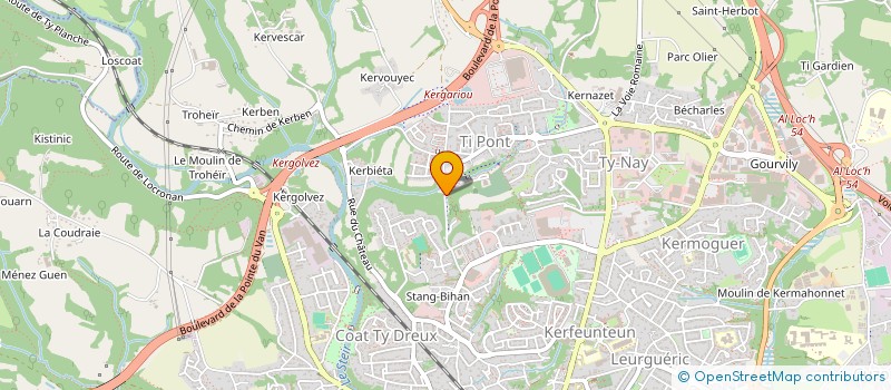 localisation de l'entreprise JC FINANCE à QUIMPER