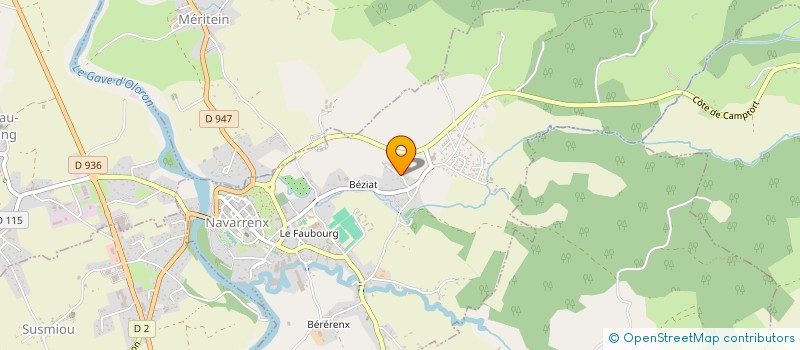 localisation de l'entreprise JC GABORIAUD à NAVARRENX