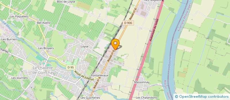 localisation de l'entreprise JC GROUP  LA CHAPELLE-DE-GUINCHAY