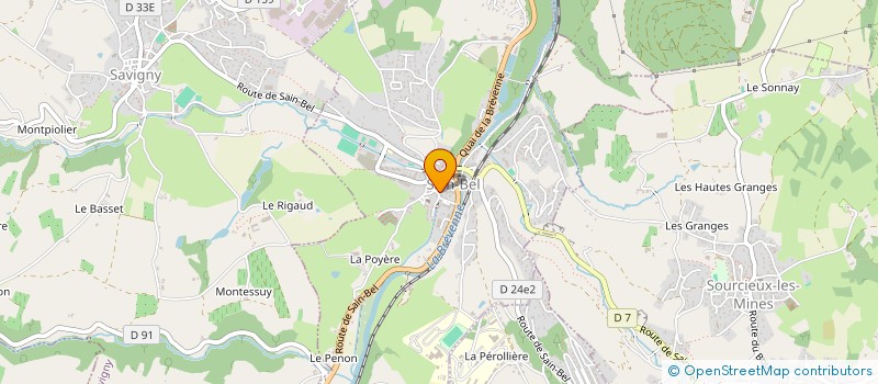 localisation de l'entreprise JC HOLDING  SAIN-BEL