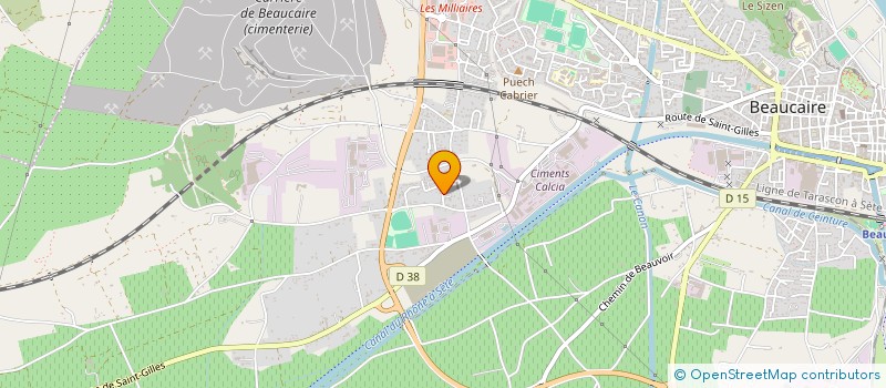 localisation de l'entreprise JC HOLDING  BEAUCAIRE