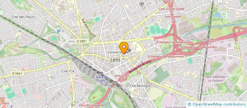 localisation de l'entreprise JC IMMO  LENS