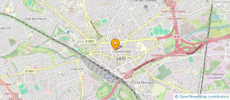 localisation de l'entreprise JC IMMOBILIER  LENS