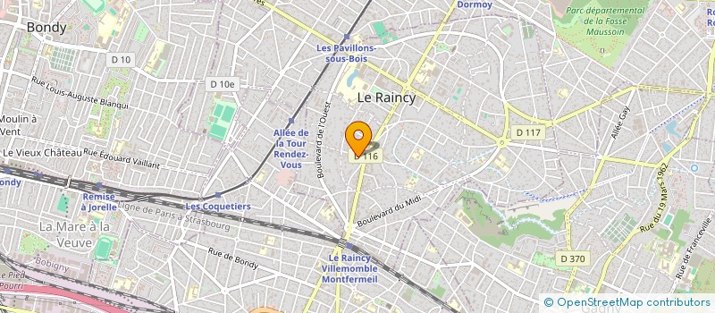 localisation de l'entreprise JC INCENDIE à LE RAINCY