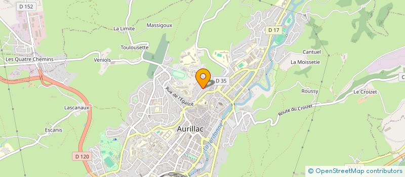 localisation de l'entreprise JC INVEST à LAVEISSIERE