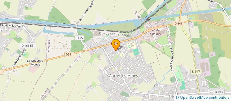 localisation de l'entreprise JC INVEST  AUCHY-LES-MINES