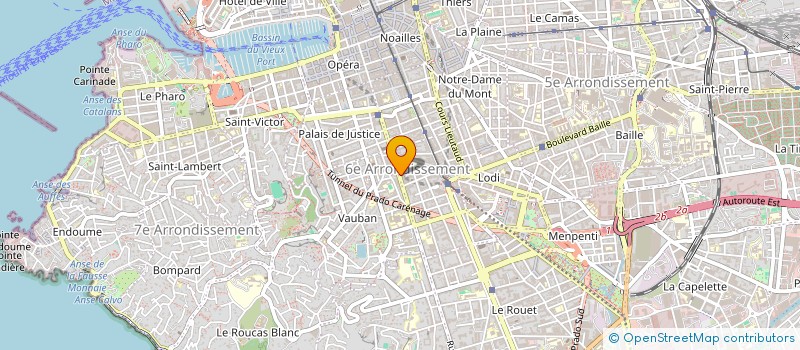 localisation de l'entreprise JC INVEST  MARSEILLE 6EME