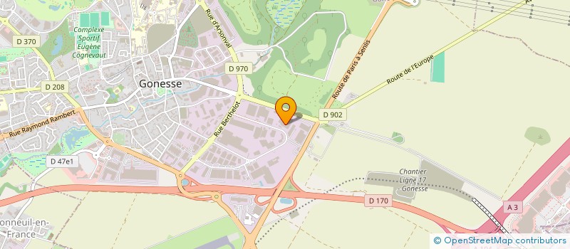 localisation de l'entreprise JC LAVAGE ET NETTOYAGE à GONESSE