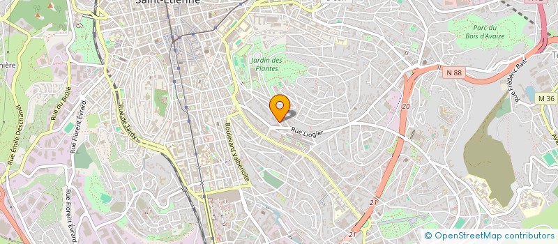 localisation de l'entreprise JC MACONNERIE  SAINT-ETIENNE