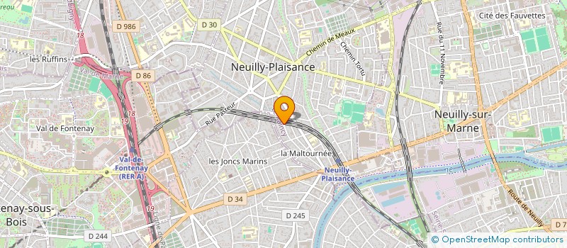 localisation de l'entreprise JC MAREE à NEUILLY-PLAISANCE