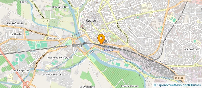 localisation de l'entreprise JC MOTOS  BEZIERS