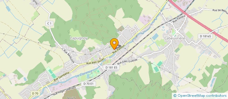 localisation de l'entreprise JC MULTITECHNIQUES  LAPUGNOY