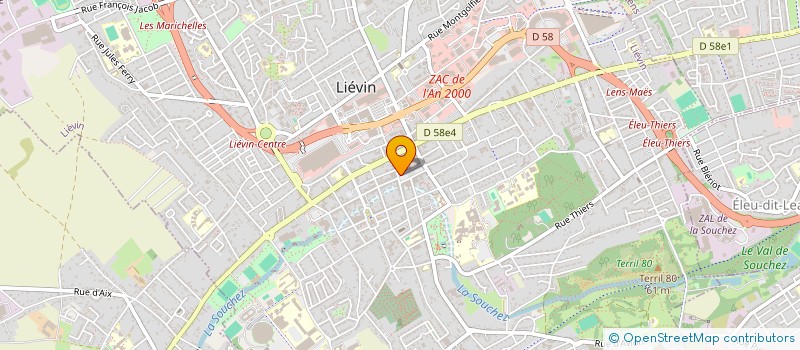 localisation de l'entreprise JC PLISSON  LIEVIN