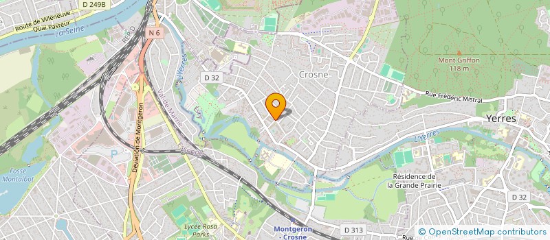 localisation de l'entreprise JC RBAT  CROSNE