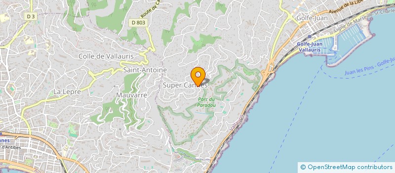 localisation de l'entreprise JC RENT  VALLAURIS