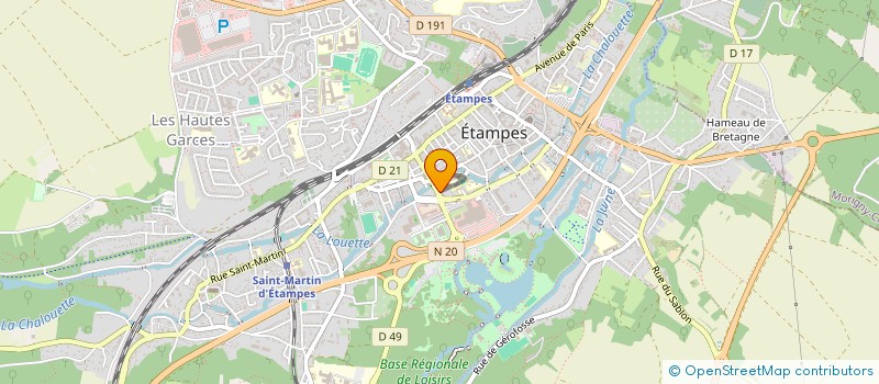localisation de l'entreprise JC RIGAUDIE ASSURANCES à ETAMPES