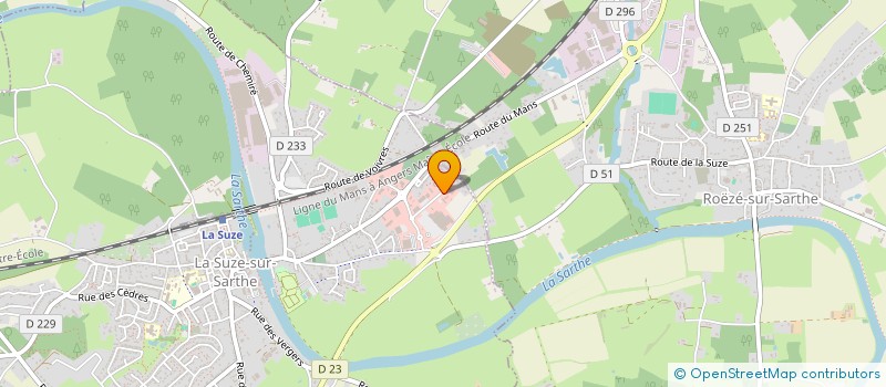 localisation de l'entreprise JC SAP à LA SUZE-SUR-SARTHE